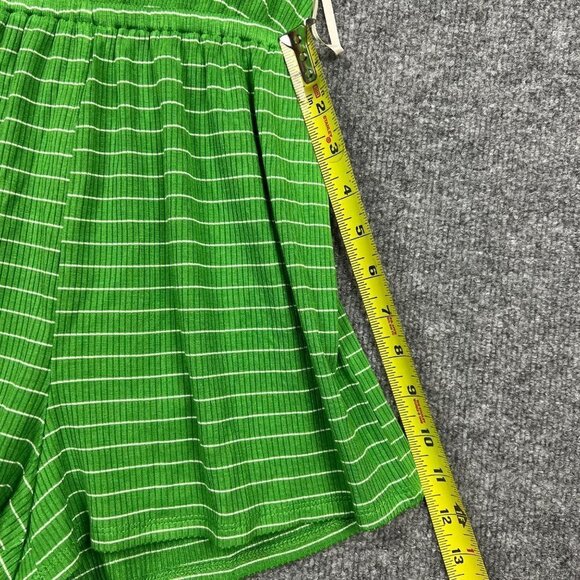 NEW Forever 21 Striped Spaghetti Strap Romper Green SZ Small - Picture 6 of 9